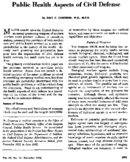 Public health aspects of civil defense