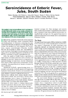 Seroincidence of Enteric Fever Juba South Sudan