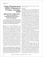 Triple Reassortant H3N2 Influenza A Viruses Canada 2005
