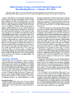 Rabies Vaccine Hesitancy and Deaths Among Pregnant and Breastfeeding Women  Vietnam 20152016