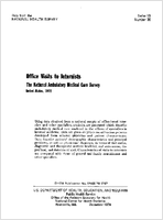 Office Visits to Internists The National Ambulatory Medical Care Survey United States 1975