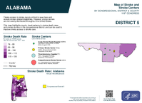 AL Congressional District 05 Stroke and Stroke Centers Map 119th Congress