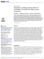 Ventilation Conditions During COVID19 Outbreaks in Six California State Carceral Institutions