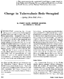 Change in tuberculosis beds occupied