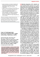Case of CarbapenemResistant Salmonella Typhi Infection Pakistan 2022