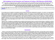 CDC Guidelines for the Prevention and Treatment of Anthrax 2023 Revisions 05022024