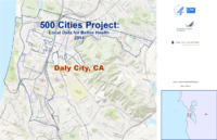 500 Cities Project Local Data for Better Health 2014 Daly City CA
