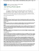 Changes in Childrens Oral Health Status and Receipt of Preventive Dental Visits United States 200320112012