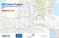 500 Cities Project Local Data for Better Health 2016 Milpitas CA
