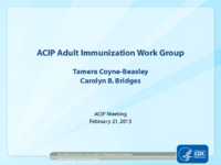 ACIP Adult Immunization Work Group