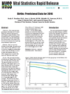 Rapid Release Births Provisional Data for 2016