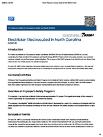 Electrician Electrocuted in North Carolina FACE 8755