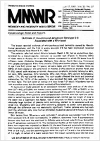 Morbidity and Mortality Weekly Report MMWR July 17 1981  Vol 30  No 27