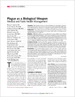 Plague as a biological weapon  medical and public health management