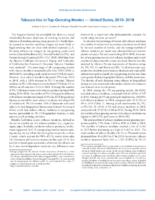 Tobacco Use in TopGrossing Movies  United States 20102018