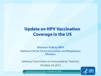Update on HPV vaccination coverage in the US