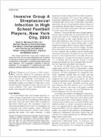 Invasive Group A Streptococcal Infection in High School Football Players New York City 2003