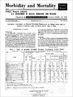 Morbidity and Mortality Weekly Report For release May 9 1958 Vol 7 No 18