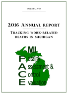 2016 Annual Report Tracking WorkRelated Deaths in Michigan
