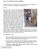 Department of Public Works Employee Electrocuted Attempting to Read a Water Meter Located Behind an Apartment Boiler