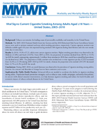 Morbidity and Mortality Weekly Report MMWR  Early Release  Vol 60 September 6 2011