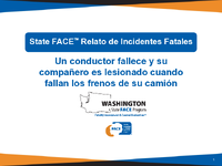Un conductor fallece y su compaero es lesionado cuando fallan los frenos de su camin Washington 712732026SP