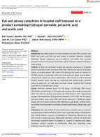 Eye and Airway Symptoms in Hospital Staff Exposed to a Product Containing Hydrogen Peroxide Peracetic Acid and Acetic Acid