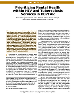 Prioritizing Mental Health within HIV and Tuberculosis Services in PEPFAR