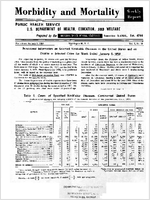 Morbidity and Mortality Weekly Report For release January 9 1959 Vol 7 No 53