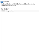 NCBDDD through the years  our history