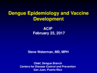 Dengue epidemiology and vaccine development
