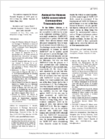 AnimaltoHuman SARSassociated Coronavirus Transmission