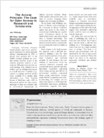 The Access Principle The Case for Open Access to Research and Scholarship