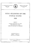 Vital Statistics of the United States 1938 Part II