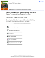 Exploratory Analysis of Farm Vehicle and Farm Labor TransportationRelated Crashes