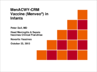 MenACWYCRM vaccine Menveo in infants