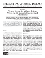 Chronic Disease Surveillance Systems Within the US Associated Pacific Island Jurisdictions