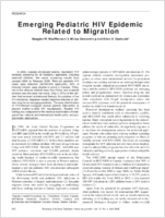 Emerging Pediatric HIV Epidemic Related to Migration