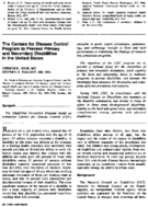 The Centers for Disease Control program to prevent primary and secondary disabilities in the United States