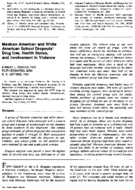 Mexican American And White American School Dropouts Drug Use Health Status And Involvement In Violence