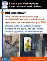 Reduce Your Dust Exposure Clean Dust from Work Clothes