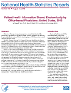 Patient Health Information Shared Electronically by Officebased Physicians United States 2015