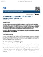 Power Company Worker Electrocuted in Underground Utility vault FACE 8816