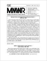 Morbidity and Mortality Weekly Report MMWR December 2 1994  Vol 43  No 47