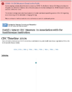 CDC timeline 2010s