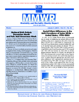 MMWR Morbidity and Mortality Weekly Report Vol 57 No 53 January 9 2009