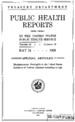 Public Health Reports  v 43 no 19  cover