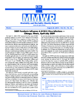 MMWR Morbidity and Mortality Weekly Report Vol 58 No 33 August 28 2009