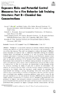 Exposure Risks and Potential Control Measures for a Fire Behavior Lab Training Structure Part B  Chemical Gas Concentrations