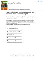 Safety and Injury of USCertified Organic Crop Producers in the Southwest Region
